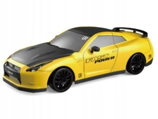 ZDALNIE STEROWANE AUTO DRIFT 4X4, NISSAN GT-R, PILOT 2.4GHZ, AKUMULATOR