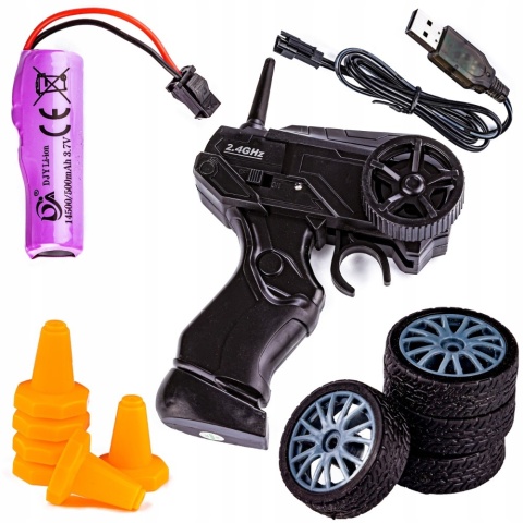 ZDALNIE STEROWANE AUTO DRIFT 4X4, NISSAN GT-R, PILOT 2.4GHZ, AKUMULATOR