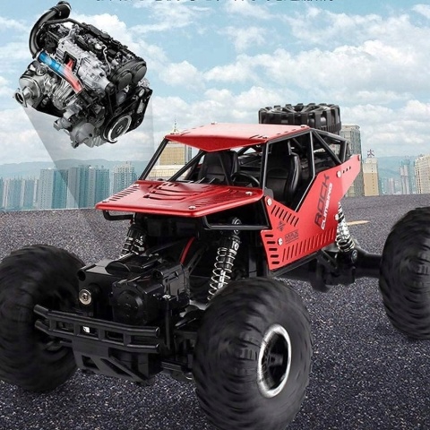 ZDALNIE STEROWANE AUTO TERENOWE 4X4 1:16 METALOWA KAROSERIA AMORTYZATORY