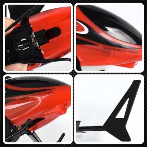 ZDALNIE STEROWANY HELIKOPTER RC Z LED I STABILIZACJĄ ŻYROSKOPOWĄ CZERWONY