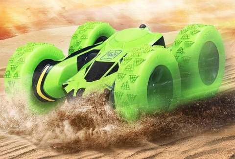 ZDALNIE STEROWANY SAMOCHÓD AKROBATA 360° RC ZIELONY 15KM/H 2.4GHZ AUTO