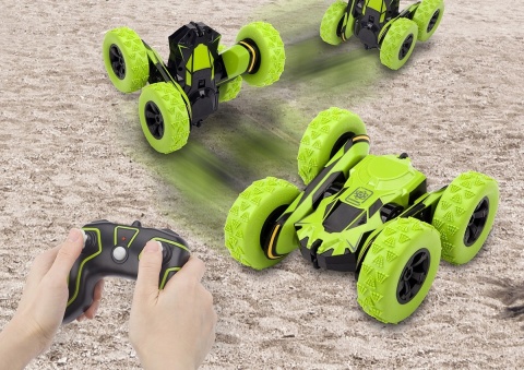 ZDALNIE STEROWANY SAMOCHÓD AKROBATA 360° RC ZIELONY 15KM/H 2.4GHZ AUTO