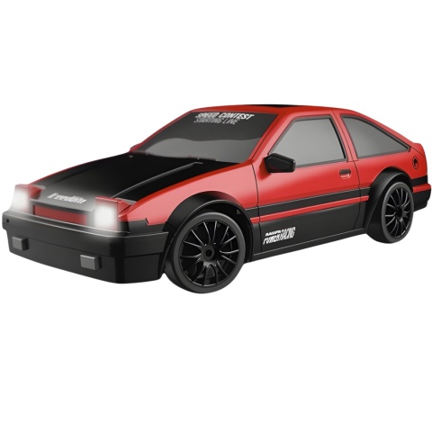 ZDALNIE STEROWANY SAMOCHÓD DRIFTOWY RC 4X4 NISSAN GT-R, SKALA 1:24, 15 KM/H