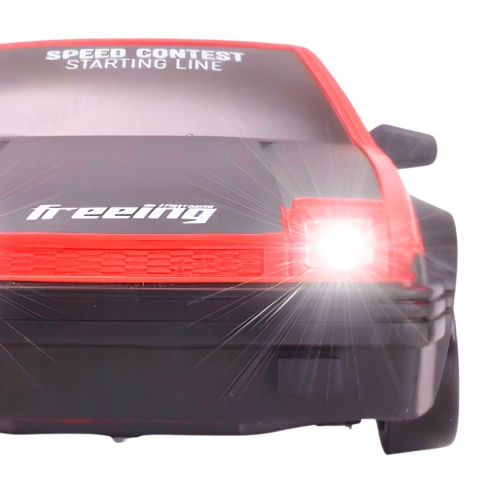 ZDALNIE STEROWANY SAMOCHÓD DRIFTOWY RC 4X4 NISSAN GT-R, SKALA 1:24, 15 KM/H