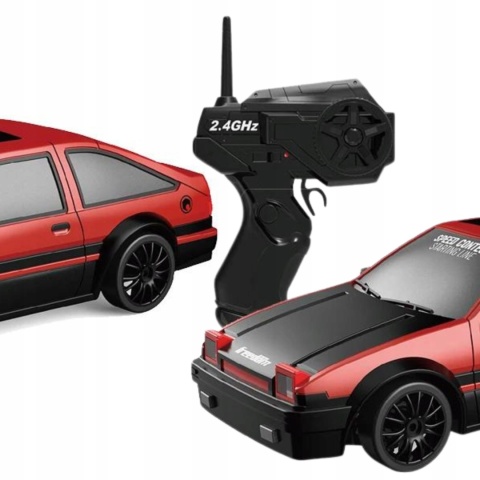 ZDALNIE STEROWANY SAMOCHÓD DRIFTOWY RC 4X4 NISSAN GT-R, SKALA 1:24, 15 KM/H