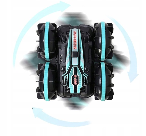 ZDALNIE STEROWANY SAMOCHÓD RC AMFIBIA 4X4, 360° OBROTY, STEROWANIE GESTAMI