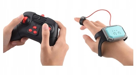 ZDALNIE STEROWANY SAMOCHÓD RC AMFIBIA 4X4, 360° OBROTY, STEROWANIE GESTAMI