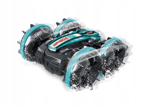 ZDALNIE STEROWANY SAMOCHÓD RC AMFIBIA 4X4, 360° OBROTY, STEROWANIE GESTAMI