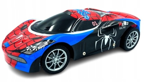 ZDALNIE STEROWANY SAMOCHÓD SPIDER-MAN SPORTOWY Z PILOTEM, ŚWIATŁA LED PILOT