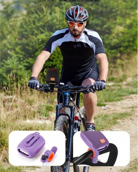 Bezprzewodowy Głośnik Uchwyt Rowerowy Bluetooth 5W Fm Usb Sd Wodoodporny