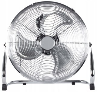 Duży Wydajny Chromowany Cyrkulator Powietrza Metalowy 75W 3 Tryby Obracany