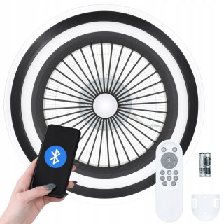 Elegancki Wentylator Sufitowy Z Plafonem Led 52Cm 6Trybów Pilot I Aplikacja