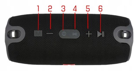 Głośnik Bluetooth Boombox 40W Z Powerbankiem, Radio Fm, Ip67