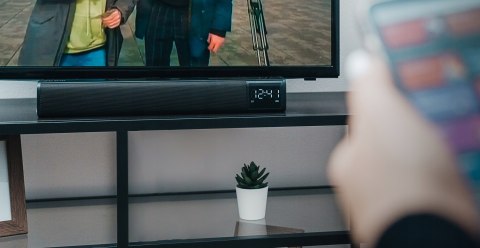 Głośnik Bluetooth Soundbar Lcd Radio Kuchenne Akumulatorowe Zegarek Usd Sd