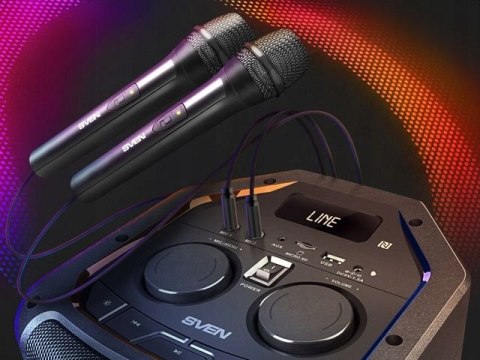 Głośnik Przenośny Sven Ps-710 100W Z Karaoke, Bluetooth, Radio Fm, Usb