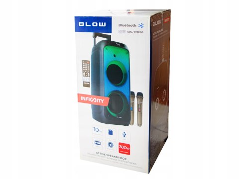 Głośnik Xxl Bluetooth Blow Infinity 160 W Karaoke Led Tws Radio Fm Usb Sd