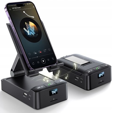 Joyroom Bezprzewodowy Głośnik Bluetooth 3W1 Uchwyt Telefon Tablet Czarny