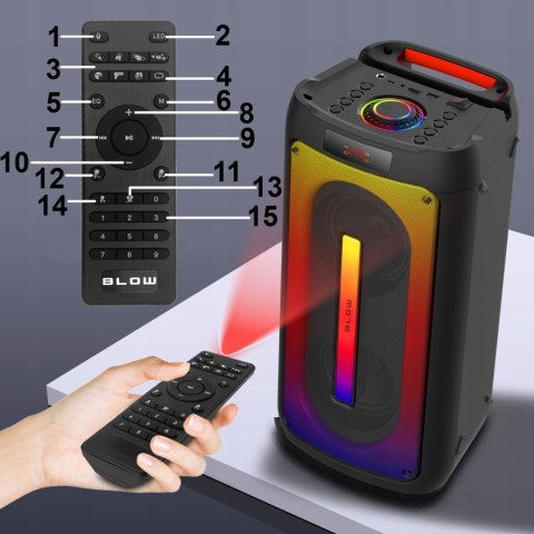 Mega Mocny Głośnik Bluetooth Blow Citylight 160W Tws Karaoke Fm Usb Sd 4500