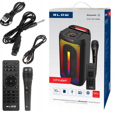 Mega Mocny Głośnik Bluetooth Blow Citylight 160W Tws Karaoke Fm Usb Sd 4500