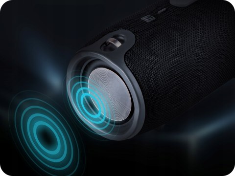 Mocny Głośnik Bezprzewodowy Bluetooth Boombox Przenośny Z Uchwytem Czarny