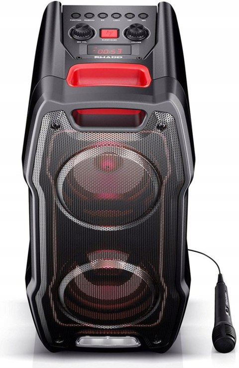 Power Audio Sharp Ps-929 Ipx5 180W Bluetooth Led Usb Mobilny Bass 6H Pracy!