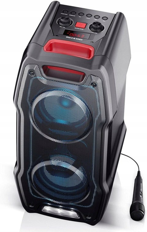 Power Audio Sharp Ps-929 Ipx5 180W Bluetooth Led Usb Mobilny Bass 6H Pracy!