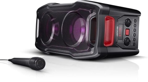 Power Audio Sharp Ps-929 Ipx5 180W Bluetooth Led Usb Mobilny Bass 6H Pracy!