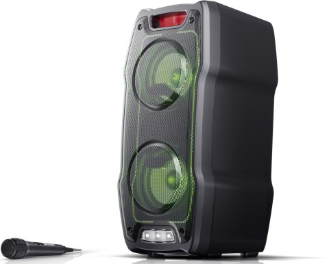 Power Audio Sharp Ps-929 Ipx5 180W Bluetooth Led Usb Mobilny Bass 6H Pracy!