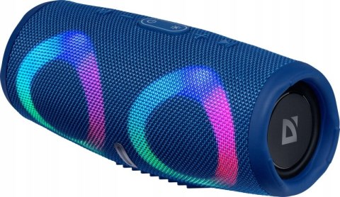 Przenośny Głośnik Bluetooth Defender Q22023 Led 10W Usb Sd Fm Aux Niebieski