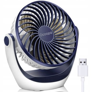Przenośny Mini Wentylator Biurowy Ocoopa D602 Głęboki Niebieski Usb 3Tryby