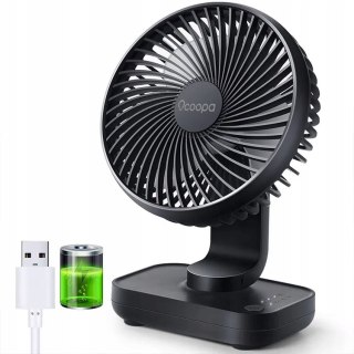 Przenośny Mini Wentylator Ocoopa D606 Grafitowy Usb 4 Tryby Akumulator 3600