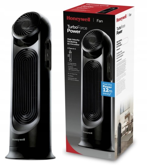 Wentylator Kolumnowy Honeywell Hyf500e Turboforce 2W1 Oscylacja Mocny Cichy