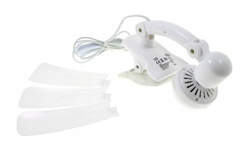 Wentylator Multifunkcyjny Wiatrak Biurkowy Ścienny 20Cm Klips 1 Tryb Cichy