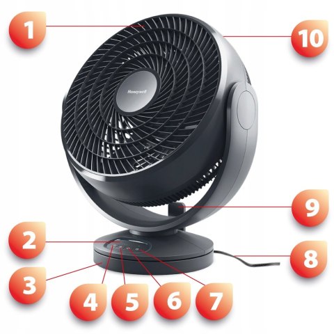Wentylator Podłogowy Honeywell Hf715be4 75W Oscylacyjny Pilot Super Mocny