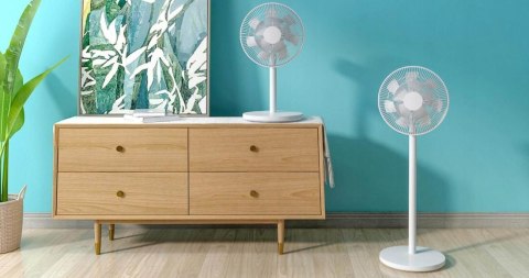 Wentylator Xiaomi Mi Smart Standing Fan 2 15W 3 Tryby Cichy Mocny Led Biały