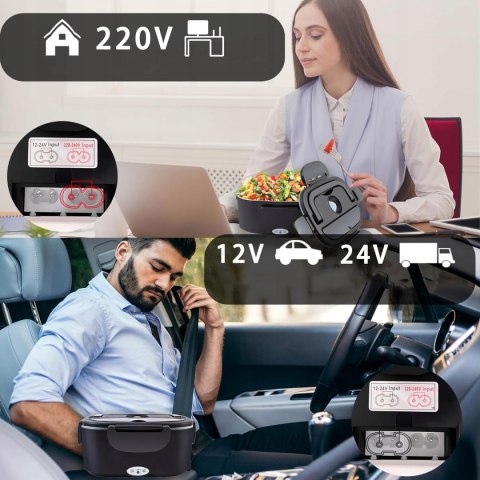1,5L Elektryczny Podgrzewacz Do Potraw, Przenośny Podgrzewacz Do Samochodu
