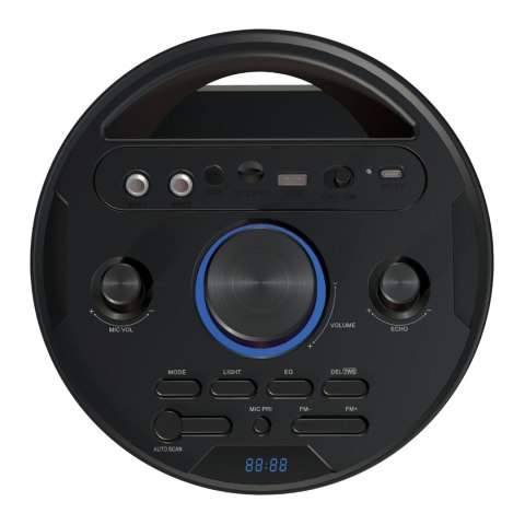 Duża Mocna Kolumna Głośnik Budowlany Boombox Mp3 Nagłośnienie Bluetooth 12H