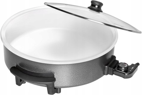 Duża Xxl Patelnia Elektryczna Nieprzywierająca Teflonowa 42Cm 1500W