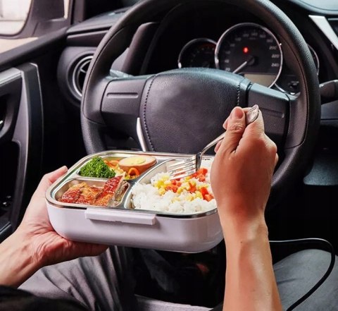 Elektryczny Lunch Box Obiadowy Pojemnik Na Jedzenie Termos Podgrzewacz 40V