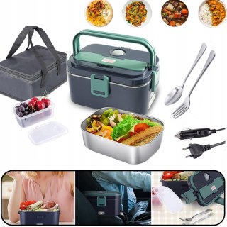 Elektryczny Pojemnik Obiadowy Lunch Box Termos, 1,8 L Szczelność
