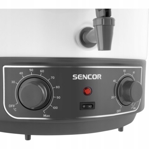 Garnek Do Pasteryzacji 27L Sencor 1800W 30-100 °C 14 Słoików Regulacja Temp