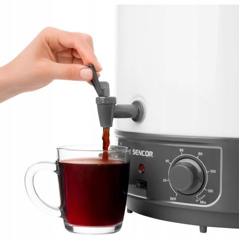 Garnek Do Pasteryzacji 27L Sencor 1800W 30-100 °C 14 Słoików Regulacja Temp