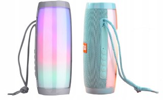 Głośnik Przenośny Bezprzewodowy Bluetooth T&G Tg-157 Zielony 10 W Led Bass