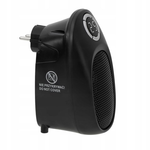 Mini Grzejnik Elektryczny Przenośny Ogrzewacz Heater 1500W Czarny Wydajny