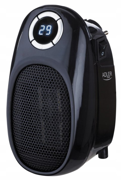Mini Grzejnik Elektryczny Przenośny Ogrzewacz Heater 1500W Czarny Wydajny