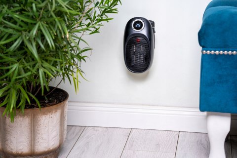 Mini Grzejnik Elektryczny Przenośny Ogrzewacz Heater 1500W Czarny Wydajny