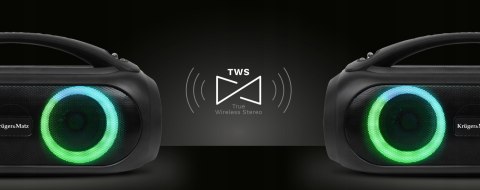 Mocny Głośnik Bluetooth Przenośny Boombox Sd Fm Karaoke Tws Czarny Led