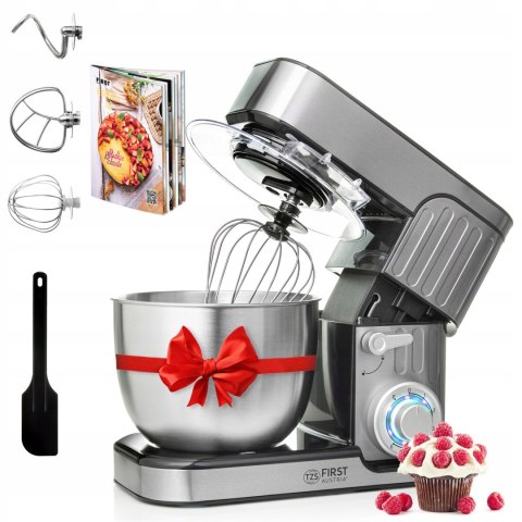 Mocny Robot Kuchenny Planetarny First Austria 1300 W, Srebrny, 6 Biegów