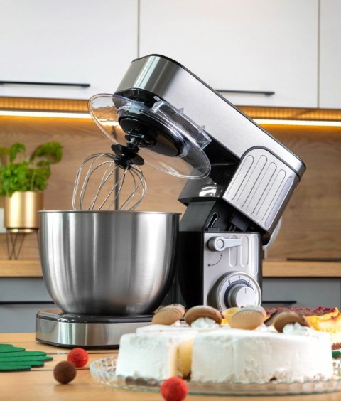 Mocny Robot Kuchenny Planetarny First Austria 1300 W, Srebrny, 6 Biegów