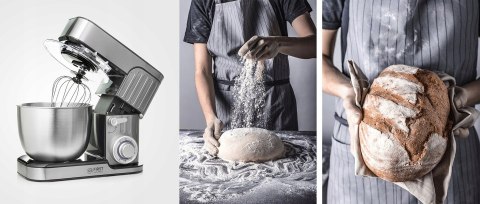 Mocny Robot Kuchenny Planetarny First Austria 1300 W, Srebrny, 6 Biegów